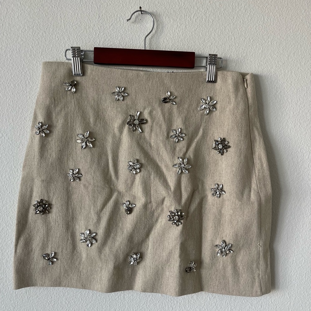 ZARA | Embellished Mini Skirt